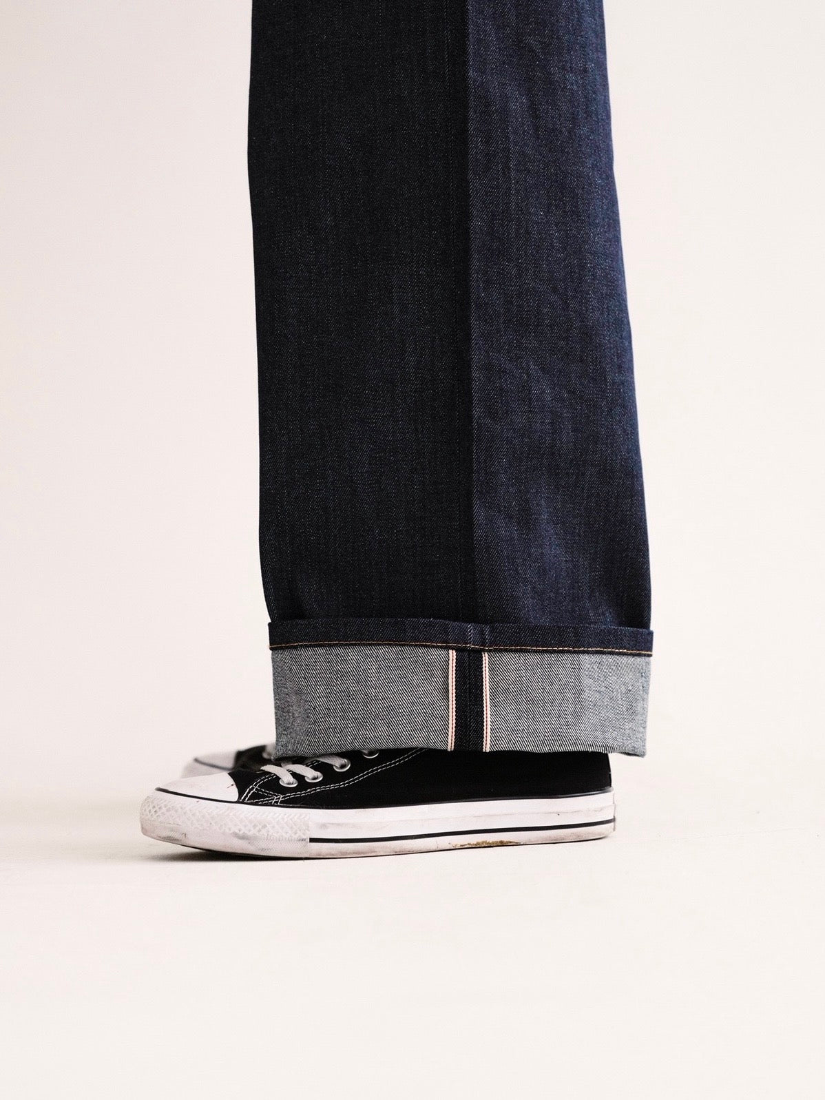 Indigo Raw Selvedge Wide Leg Denim