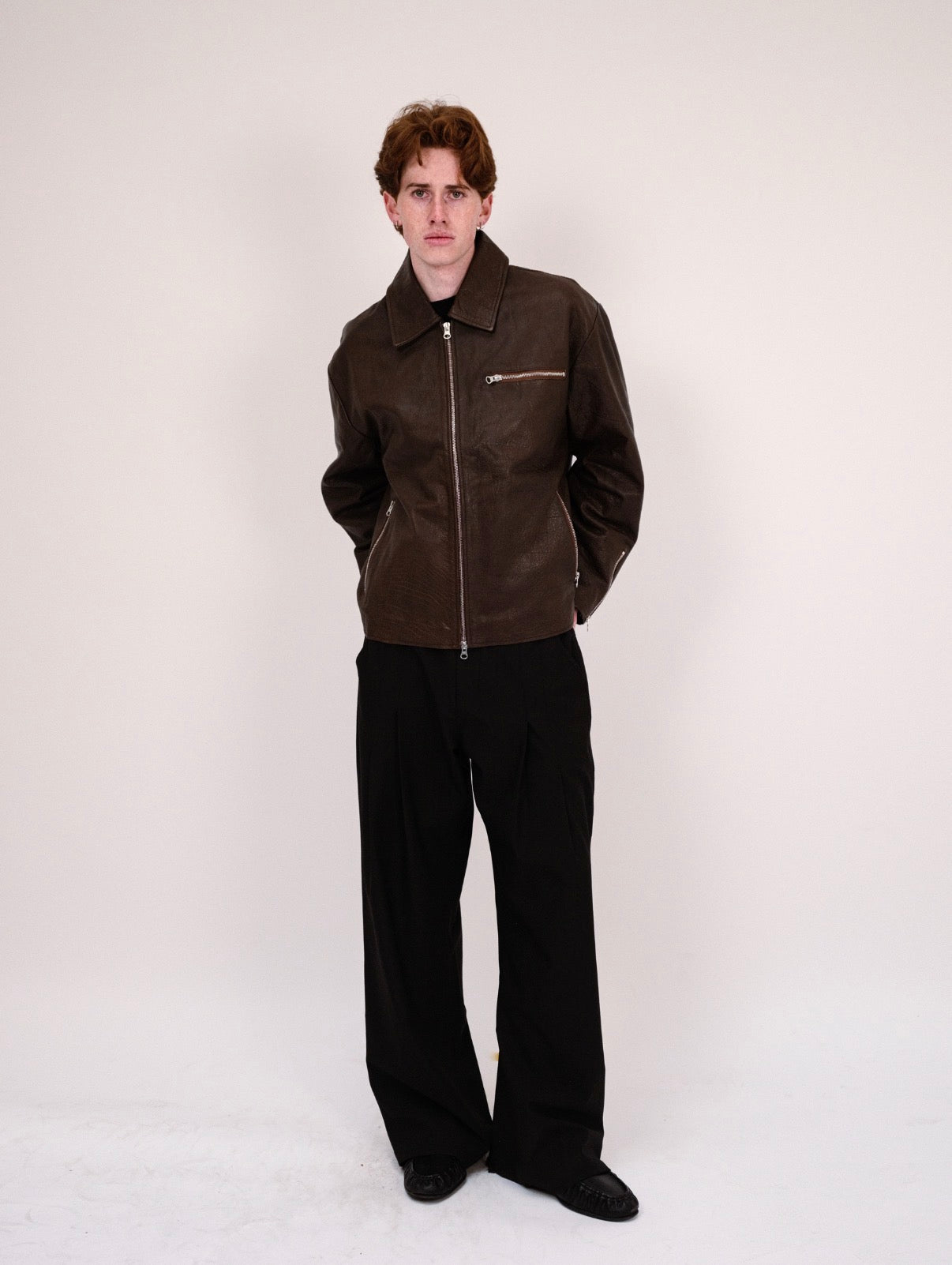 Brown Buffalo Leather Jacket