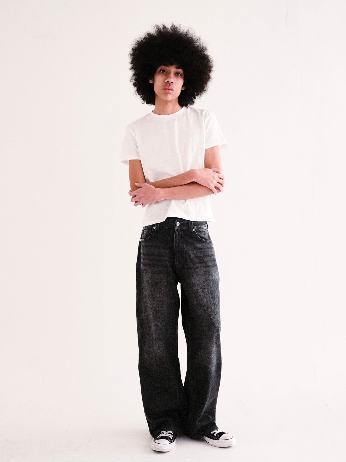Dark Wash Wide Leg Denim