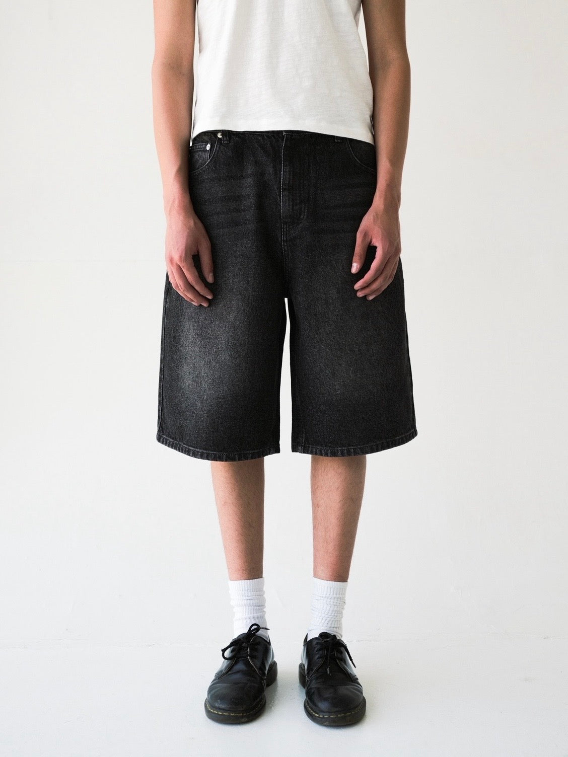 Dark Wash Baggy Jorts