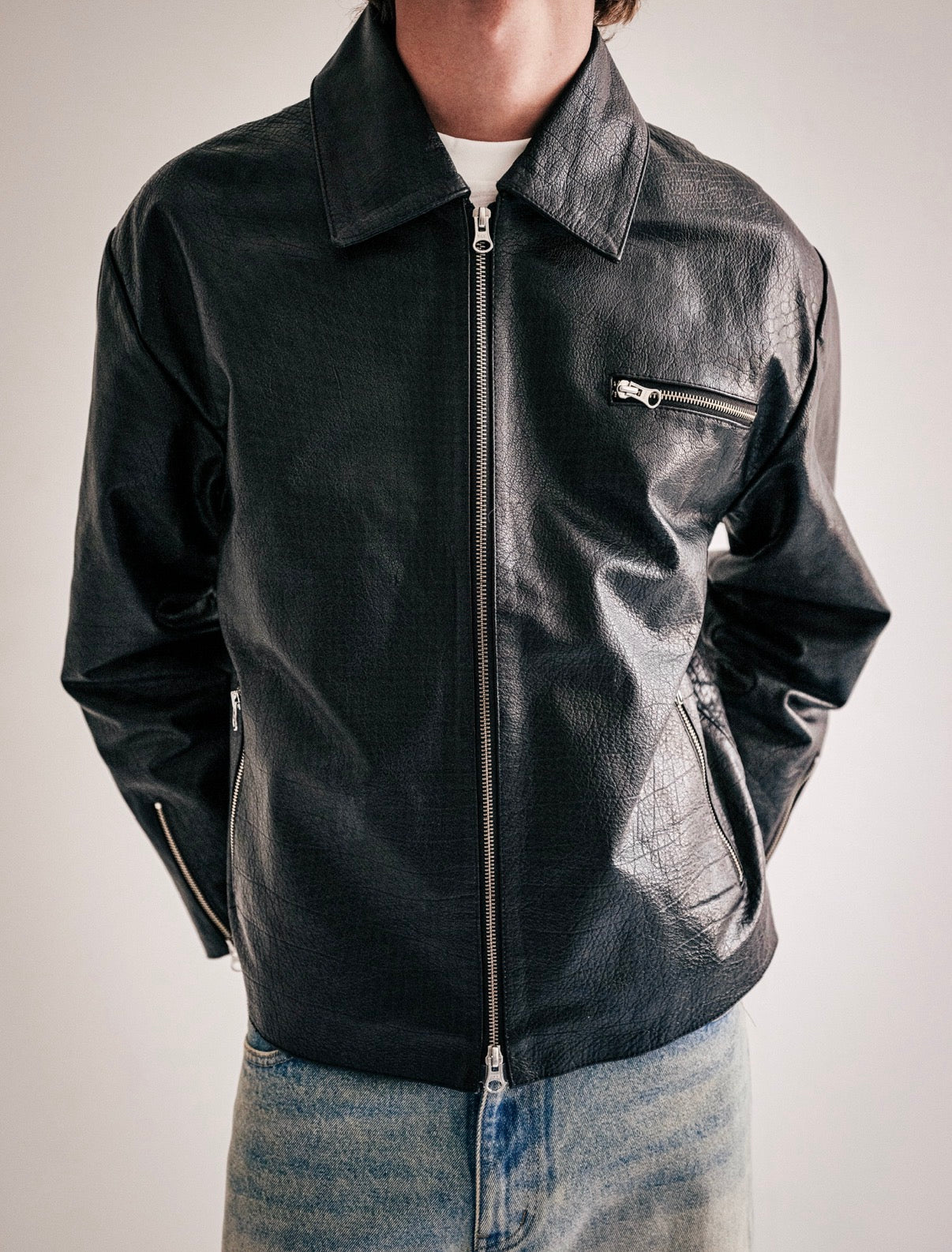 Black Buffalo Leather Jacket