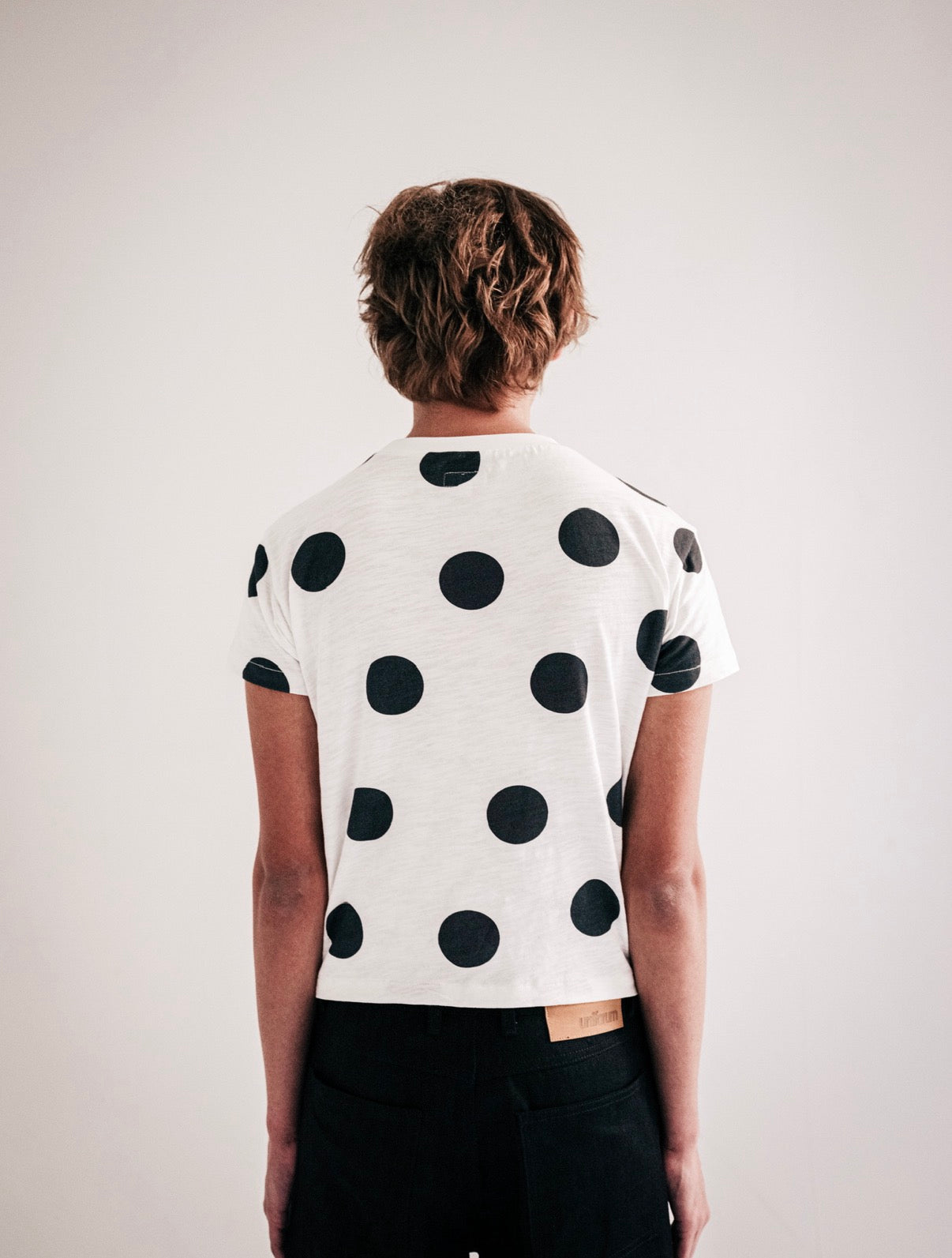 Polka Dot Slub Cotton Baby Tee