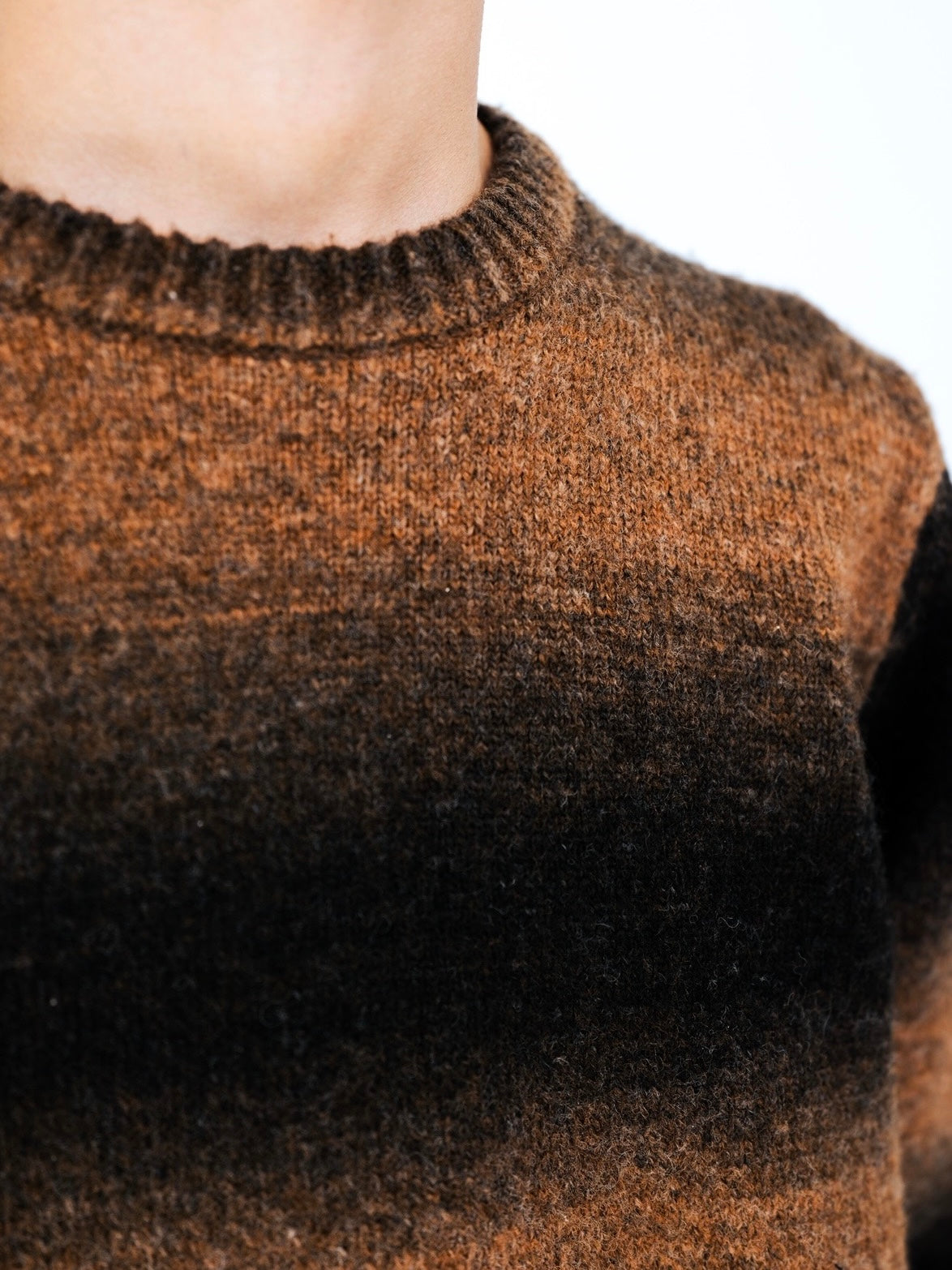 Amber Degrade Wool Knit Sweater
