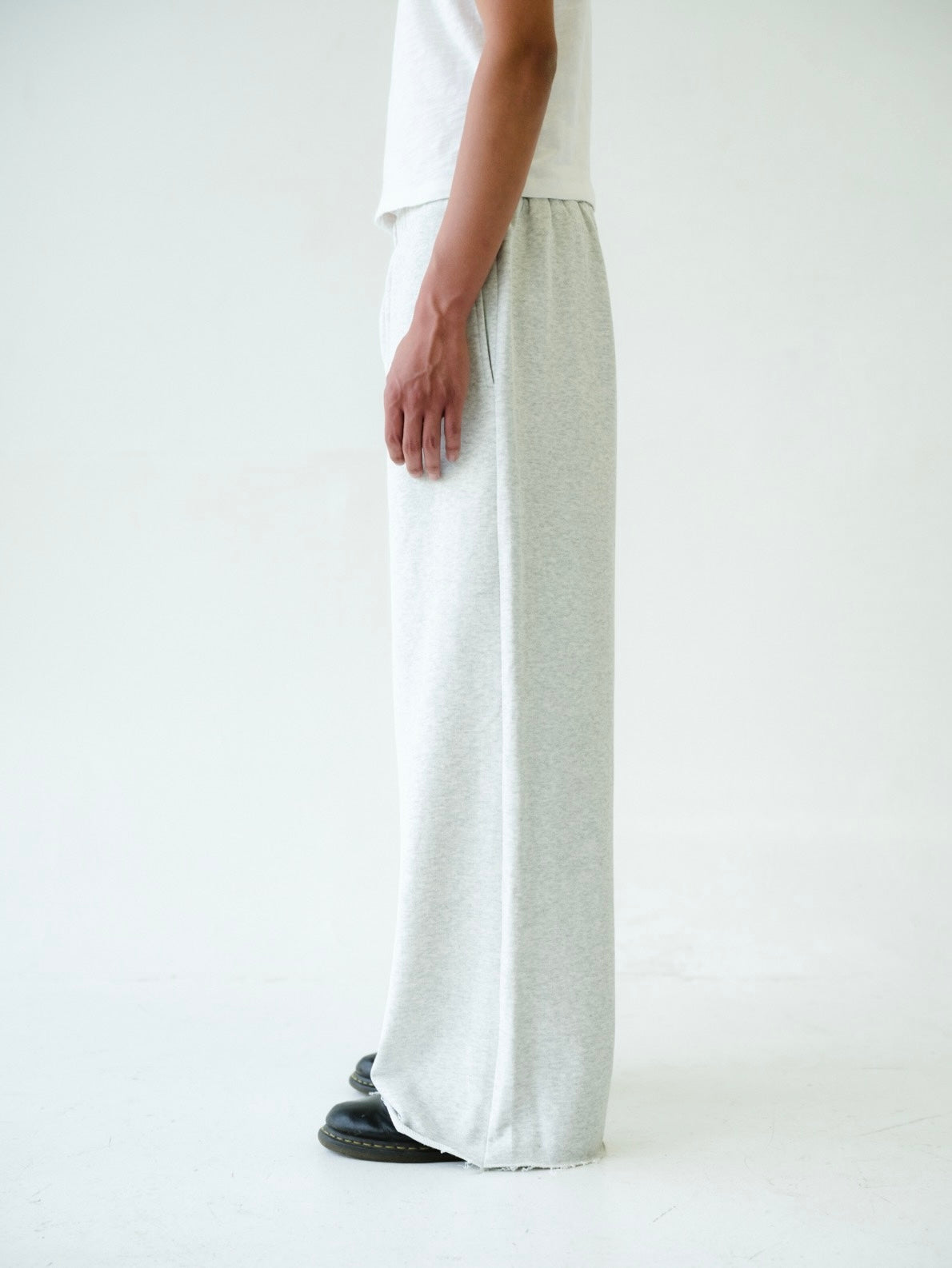 Heather Grey Wide Leg Sweatpants