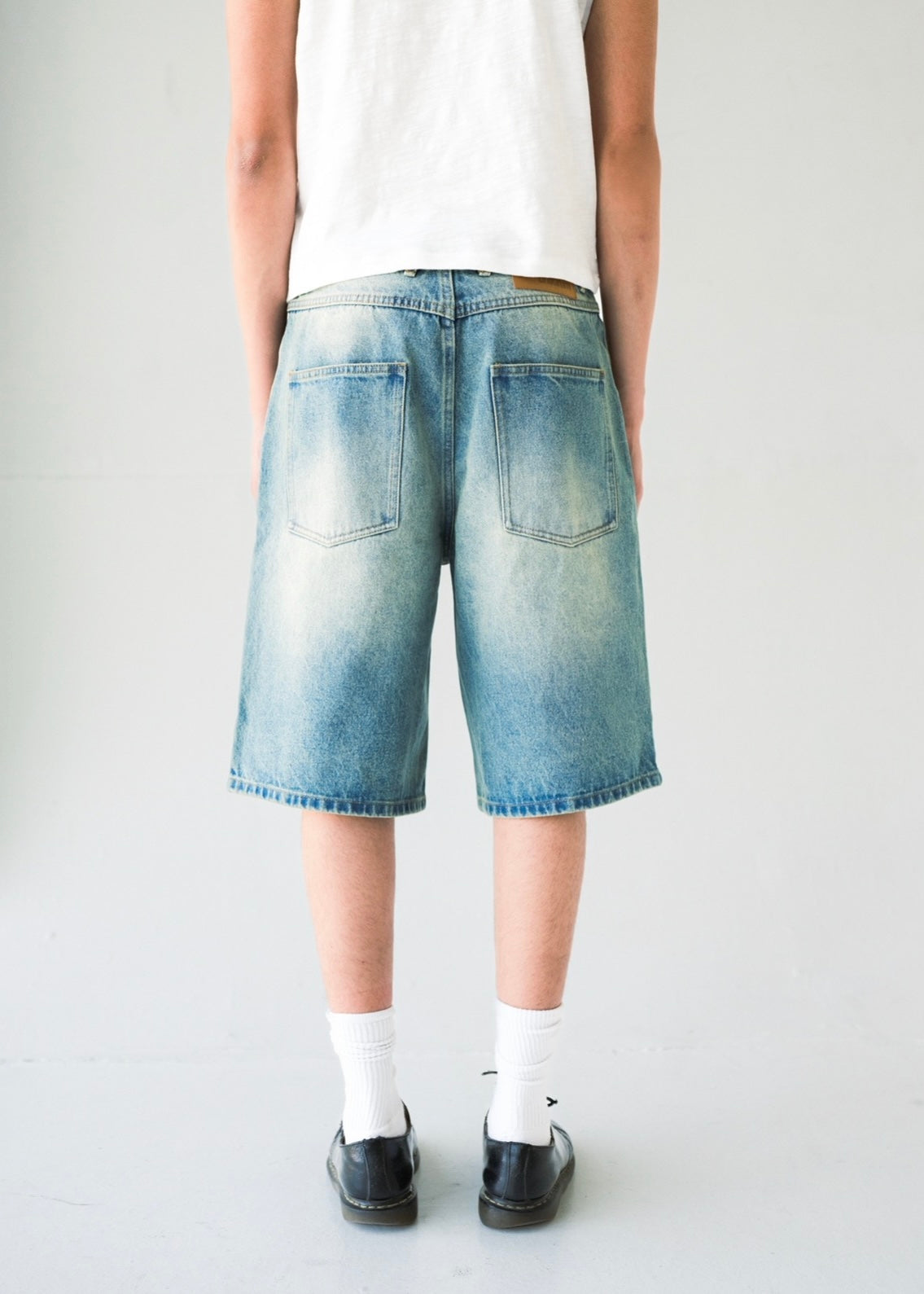 Light Wash Baggy Jorts