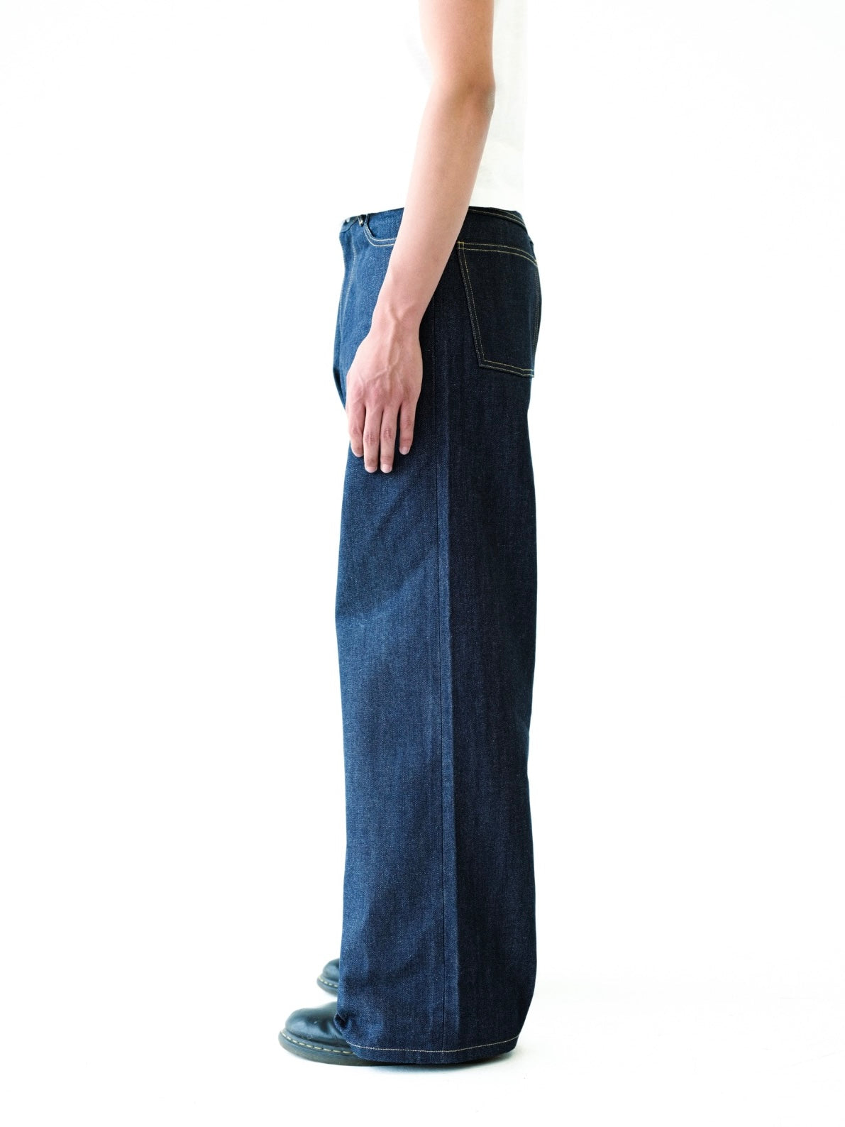 Indigo Raw Selvedge Wide Leg Denim