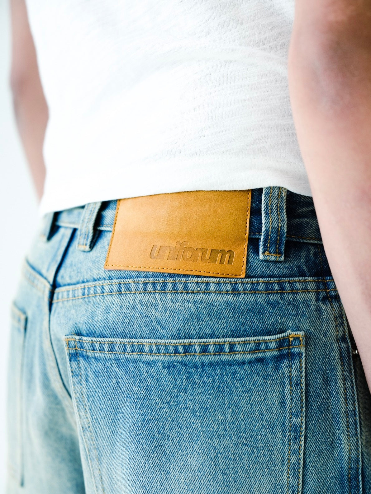 Light Wash Wide Leg Denim