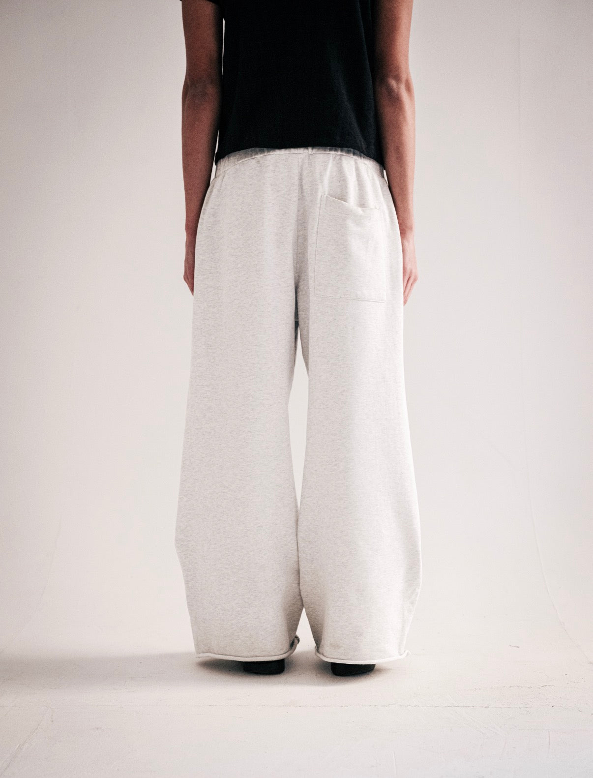 Heather Grey Wide Leg Sweatpants