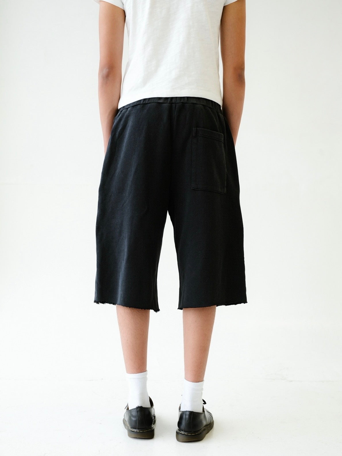 Black Baggy Sweat Shorts