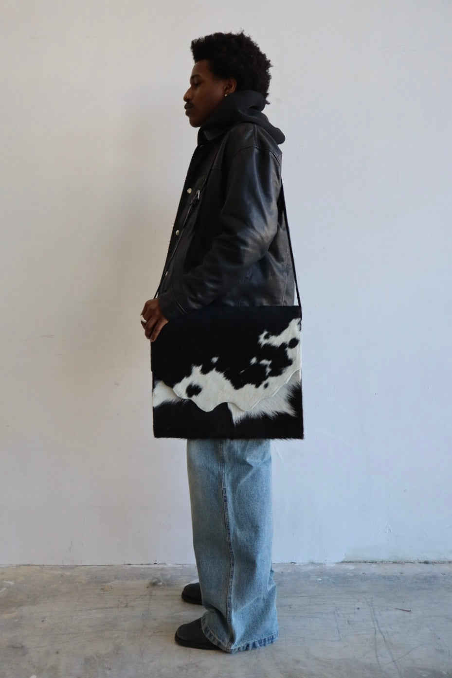 Authentic Cowhide Messenger Bag