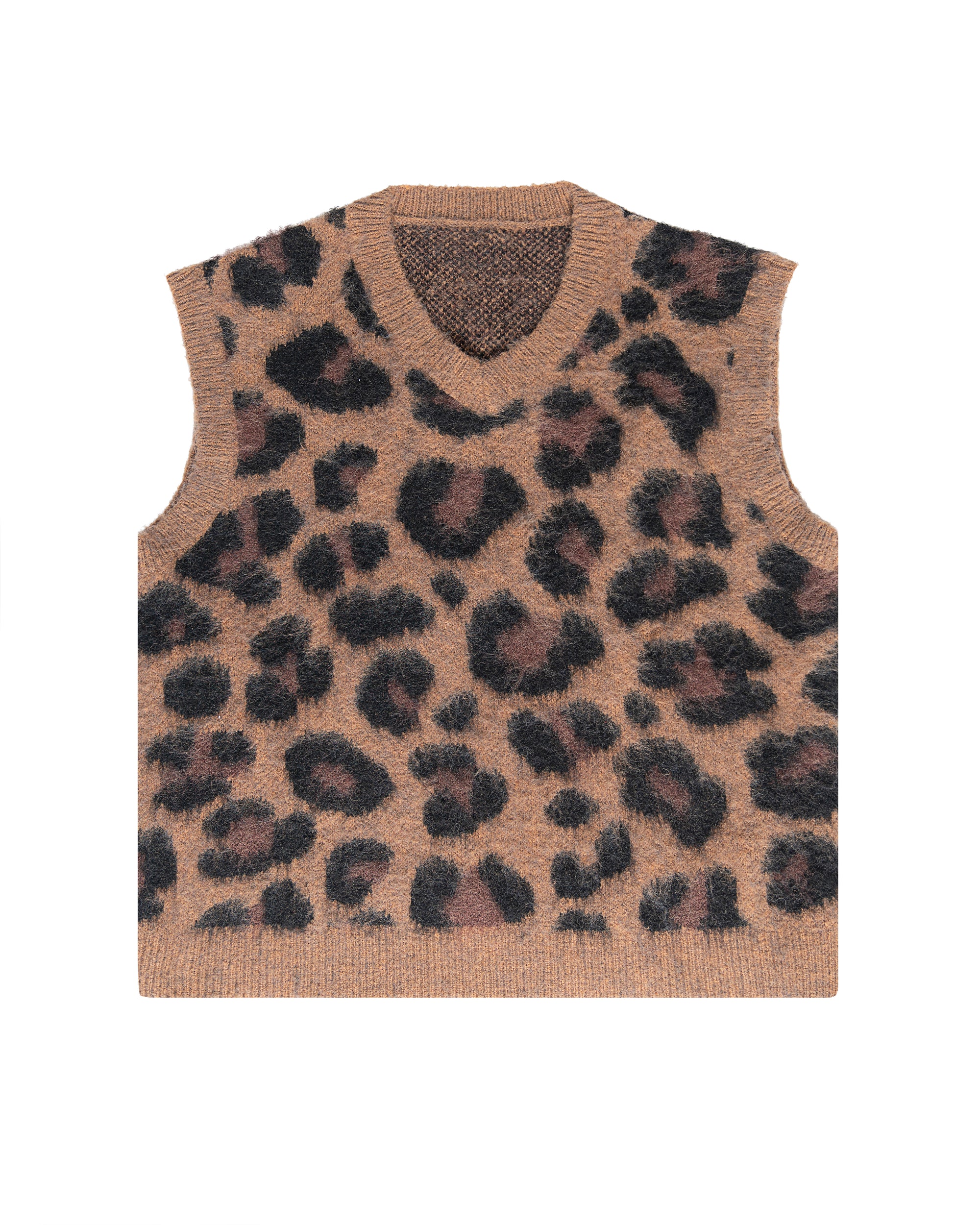 Leopard Mohair Vest