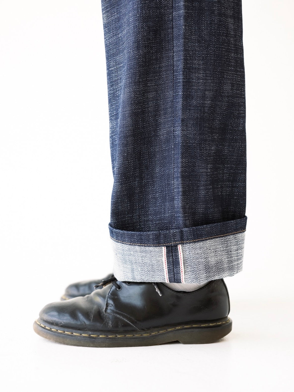 Slub Indigo Raw Selvedge Straight Leg Denim