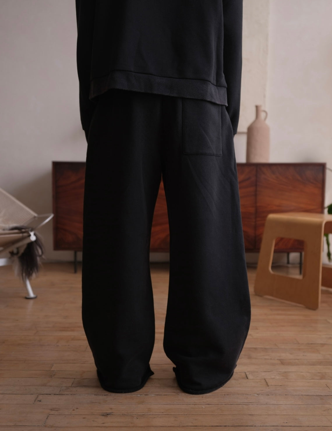 Black Wide Leg Sweatpants