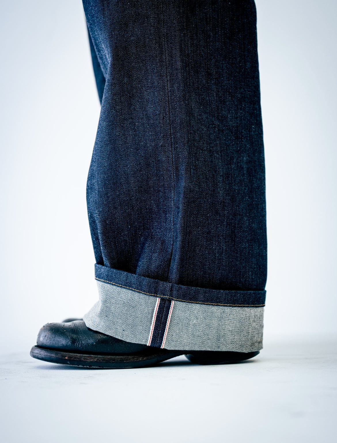 Indigo Raw Selvedge Wide Leg Denim (6-8 WEEK PREORDER)