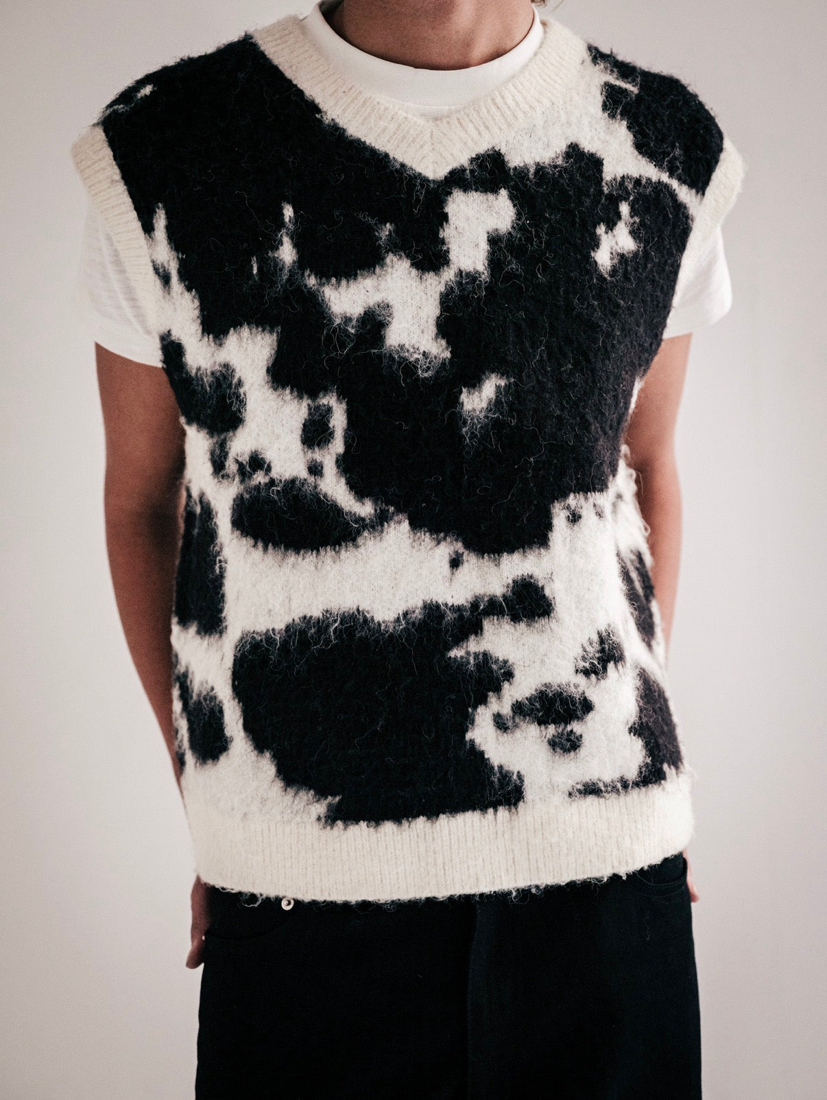 Cowhide Mohair Vest