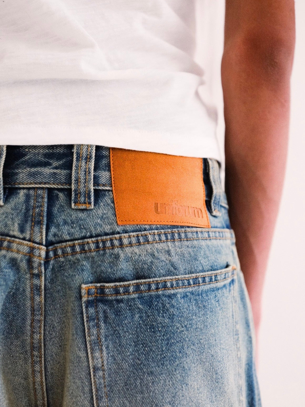 Light Wash Wide Leg Denim