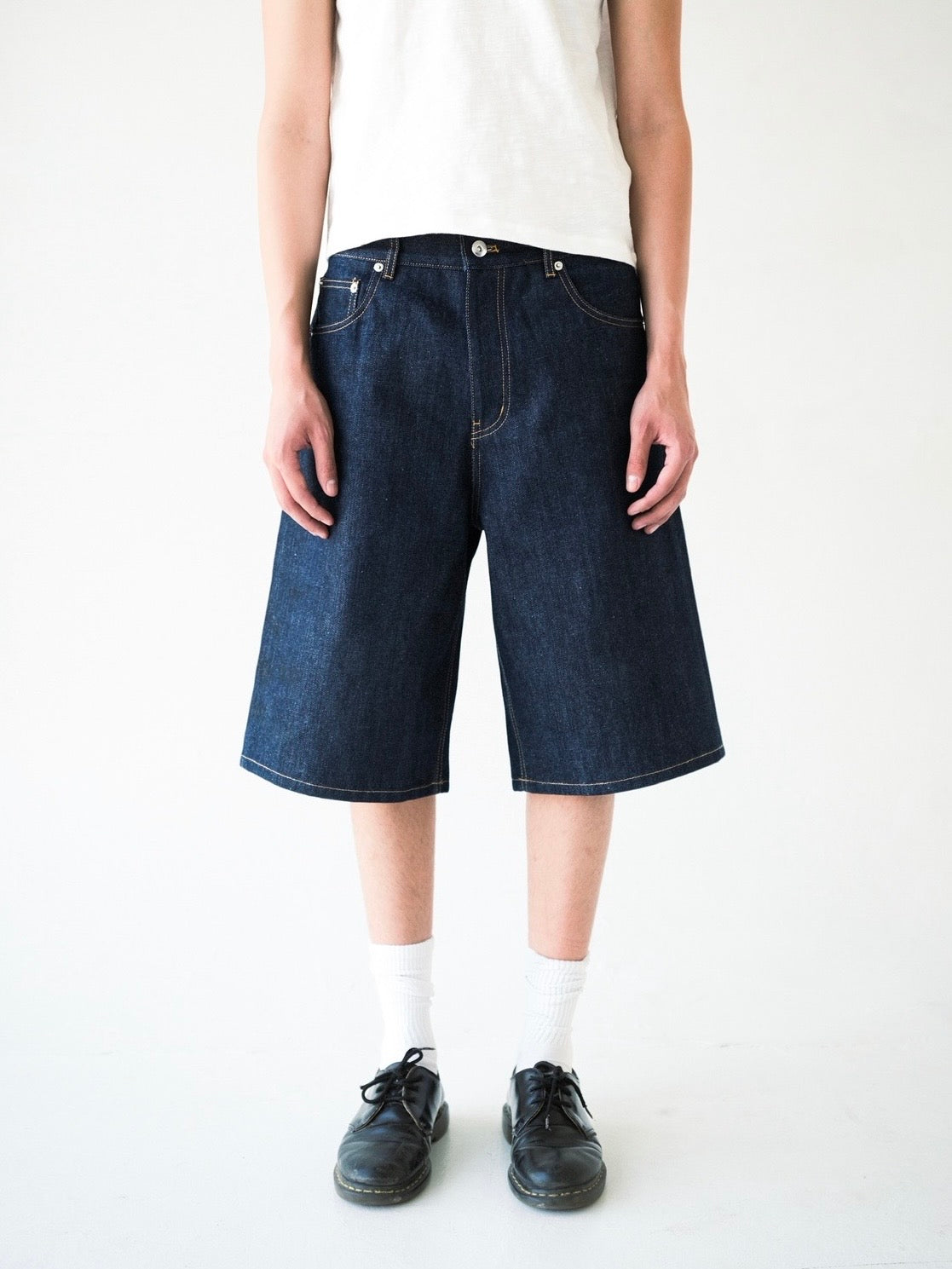 Indigo Raw Selvedge Baggy Jorts
