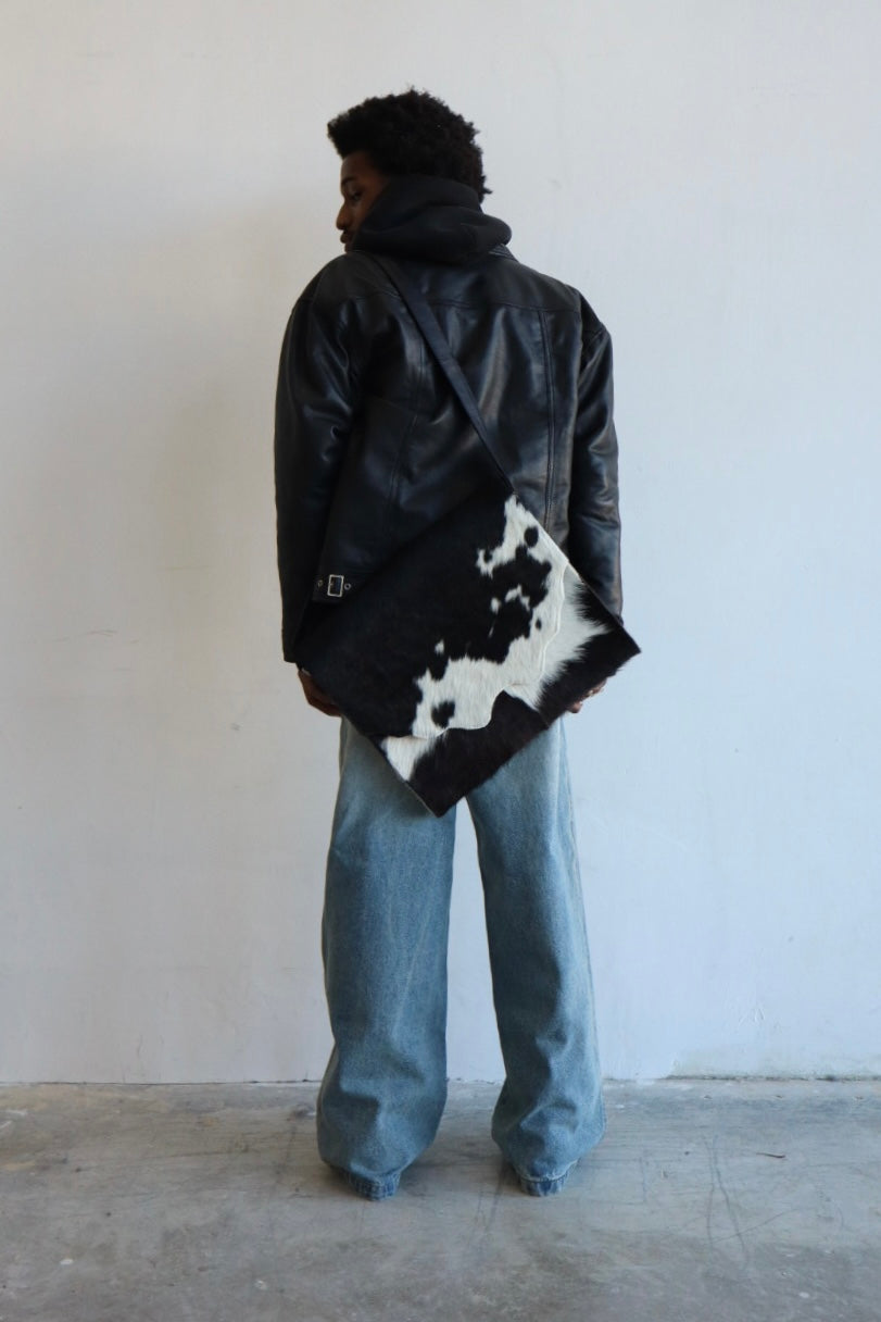Authentic Cowhide Messenger Bag
