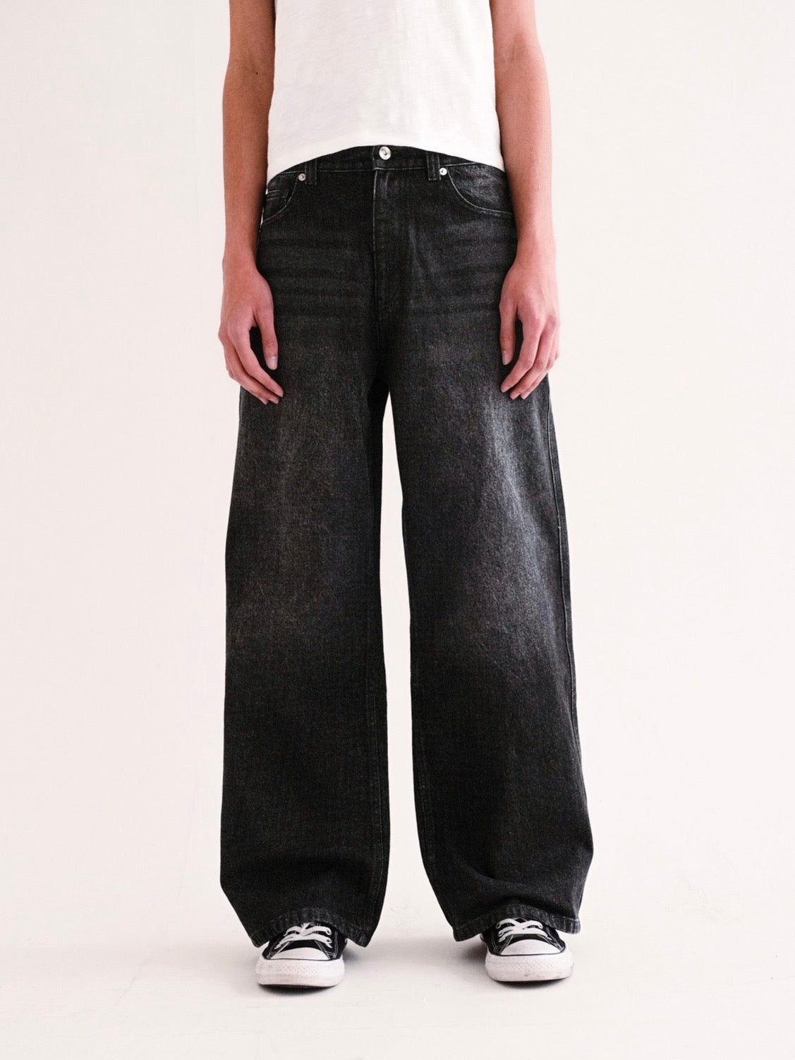 Dark Wash Wide Leg Denim