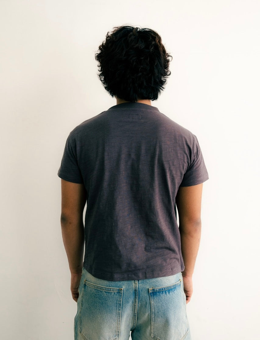 Charcoal Slub Cotton Baby Tee