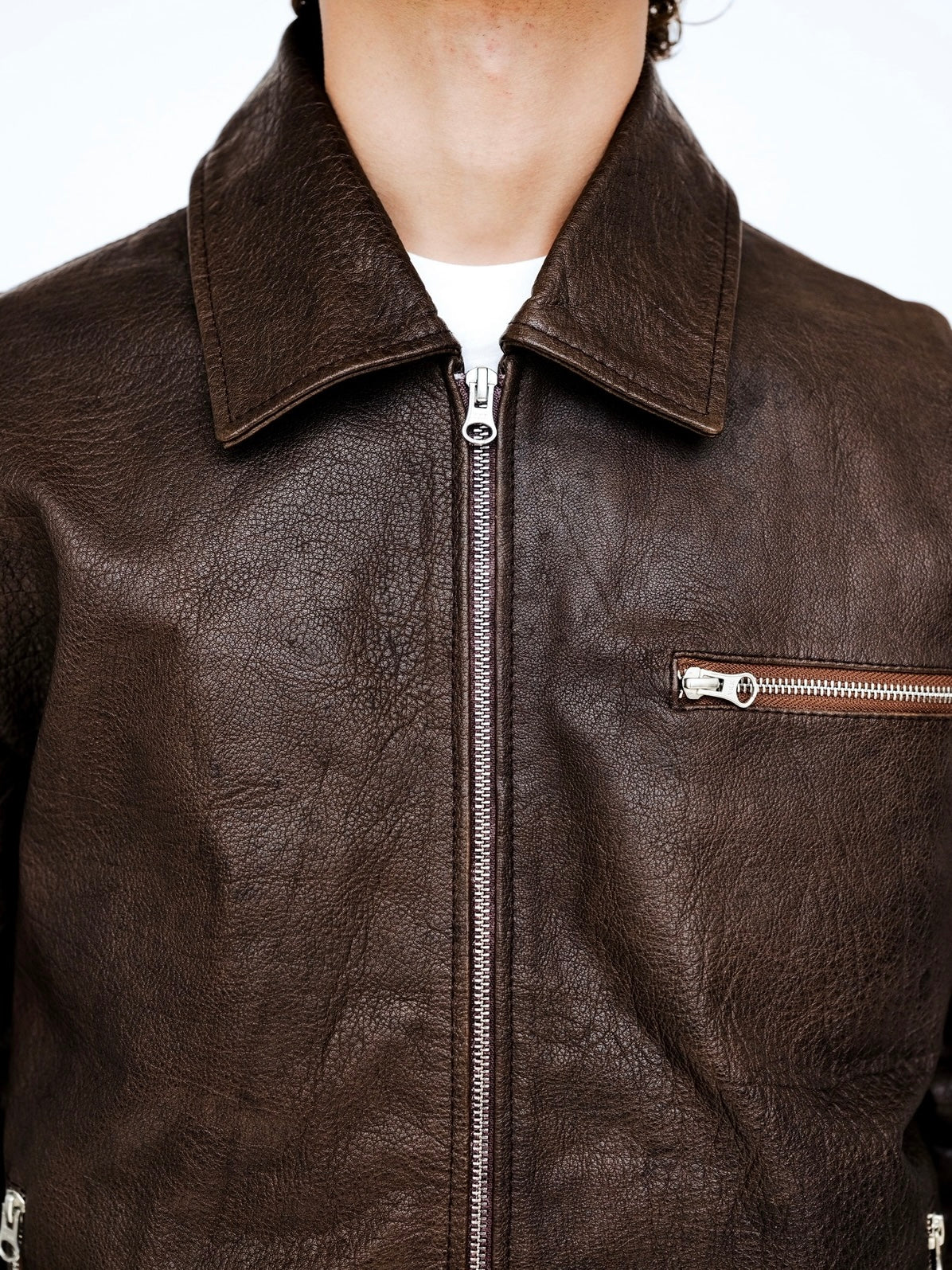 Brown Buffalo Leather Jacket