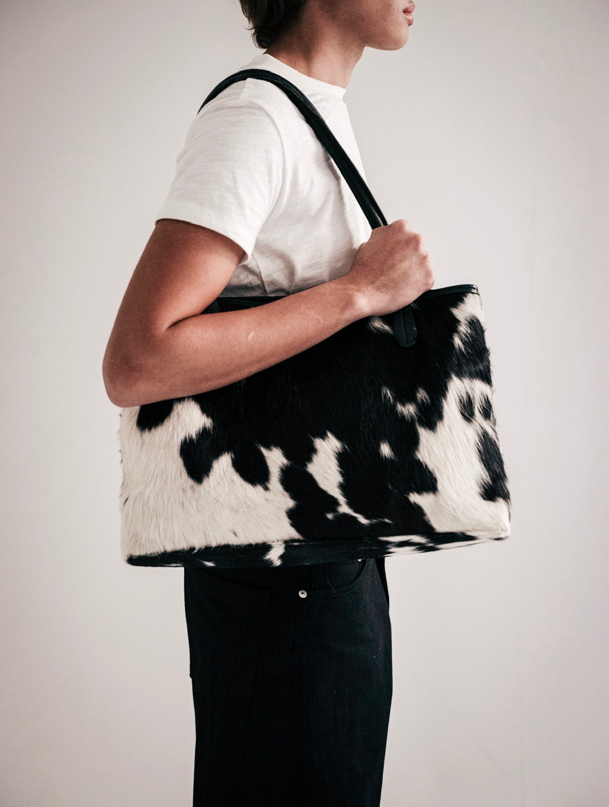 Authentic Cowhide Tote Bag