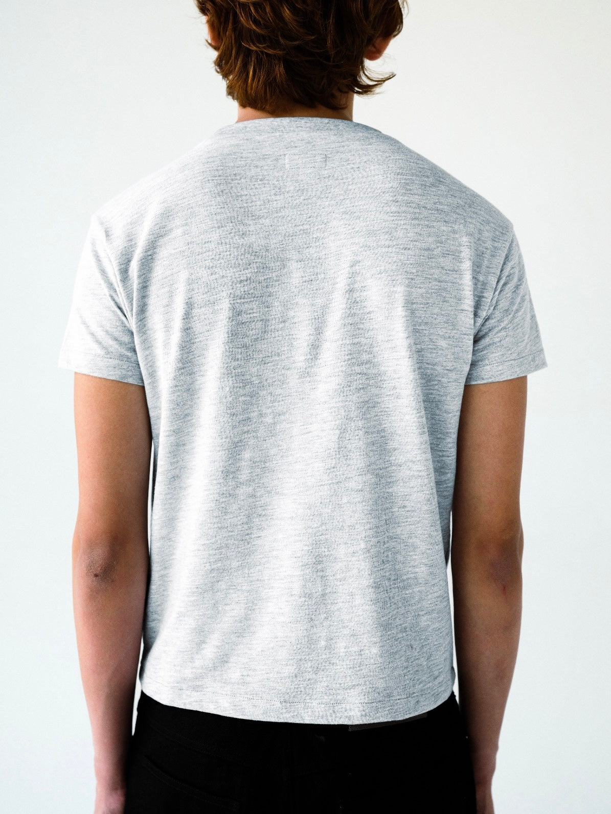 Heather Grey Slub Cotton Baby Tee