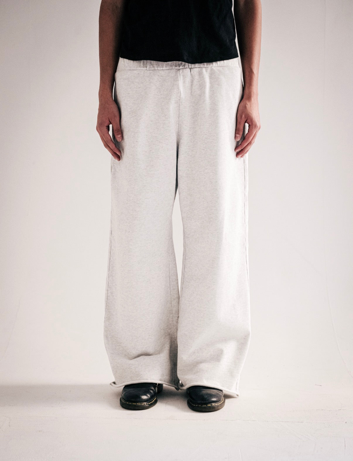 Heather Grey Wide Leg Sweatpants