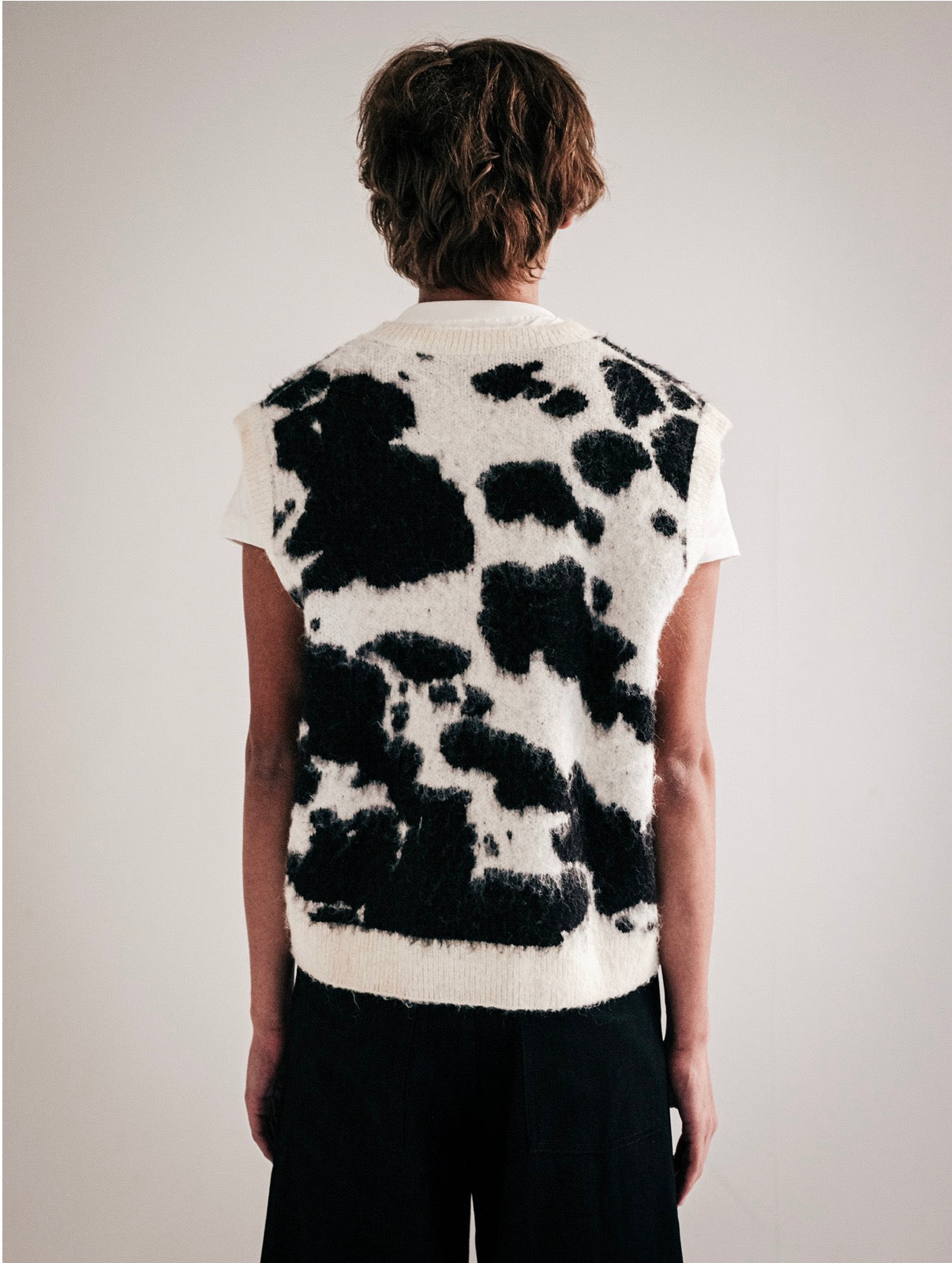 Cowhide Mohair Vest
