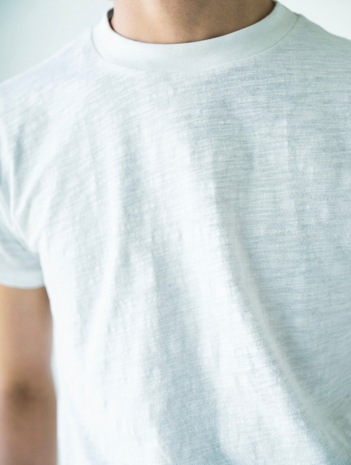 White Slub Cotton Baby Tee