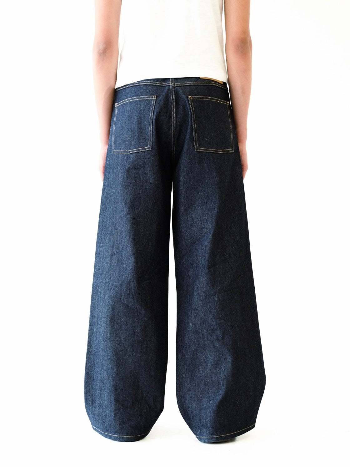 Indigo Raw Selvedge Wide Leg Denim