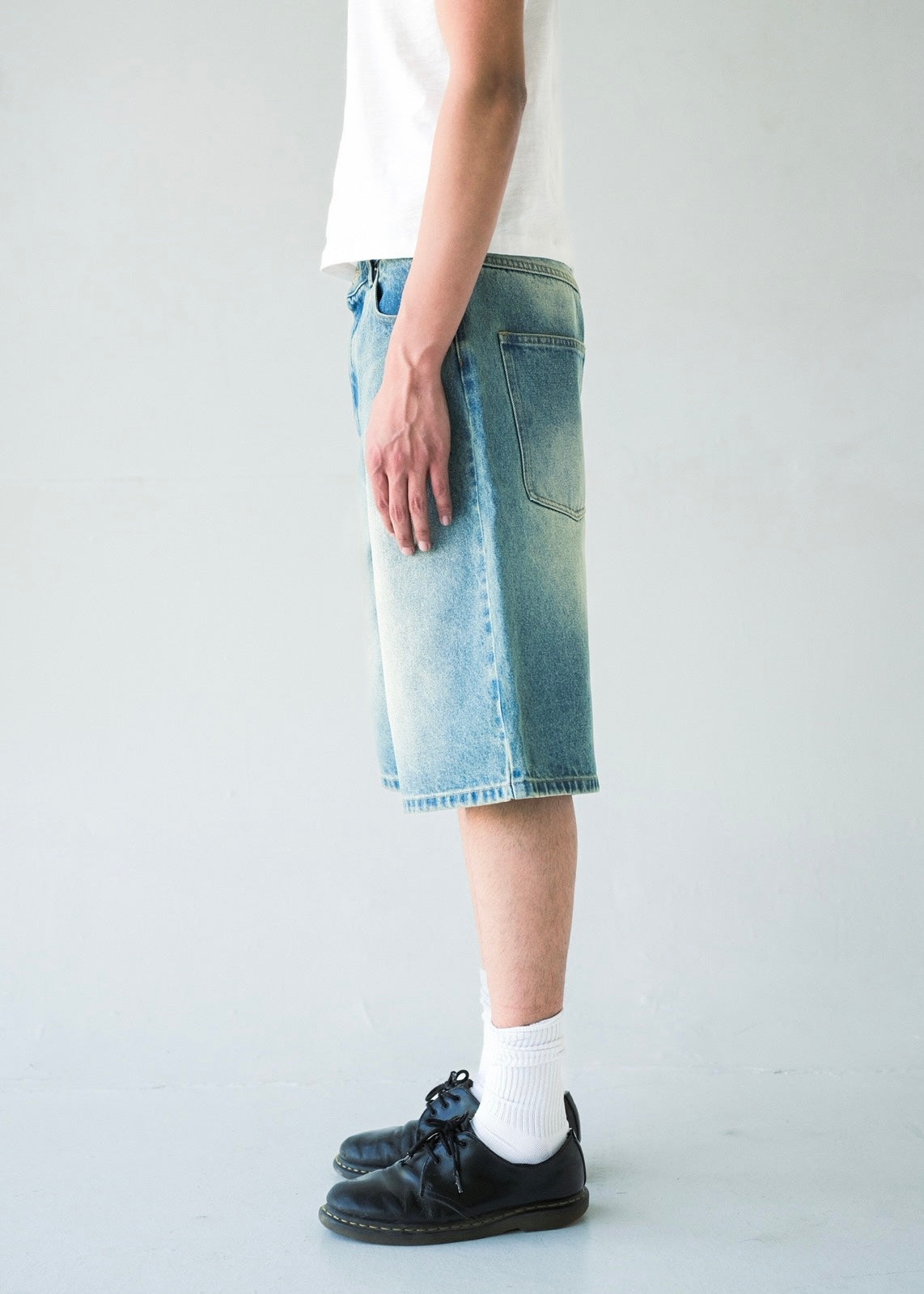 Light Wash Baggy Jorts