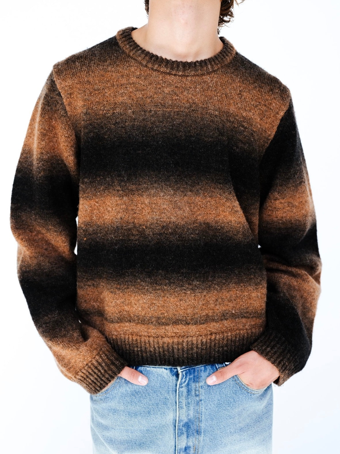 Amber Degrade Wool Knit Sweater