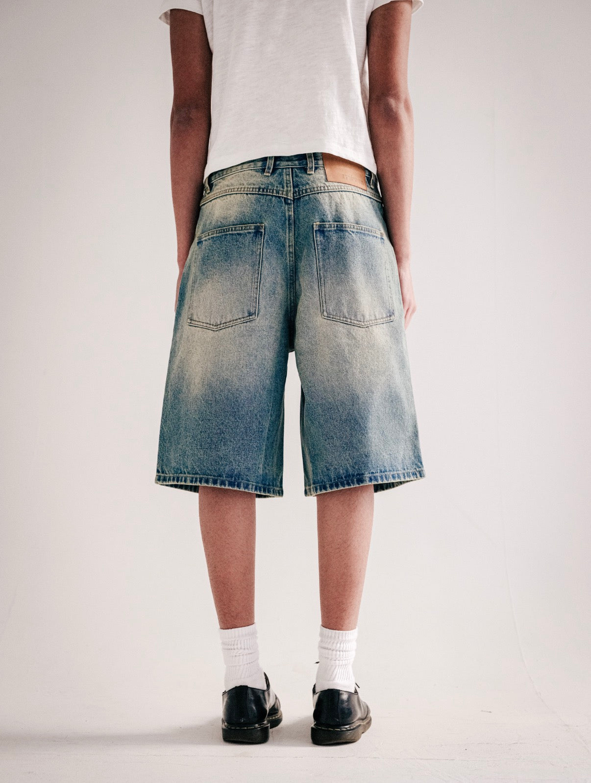 Light Wash Baggy Jorts