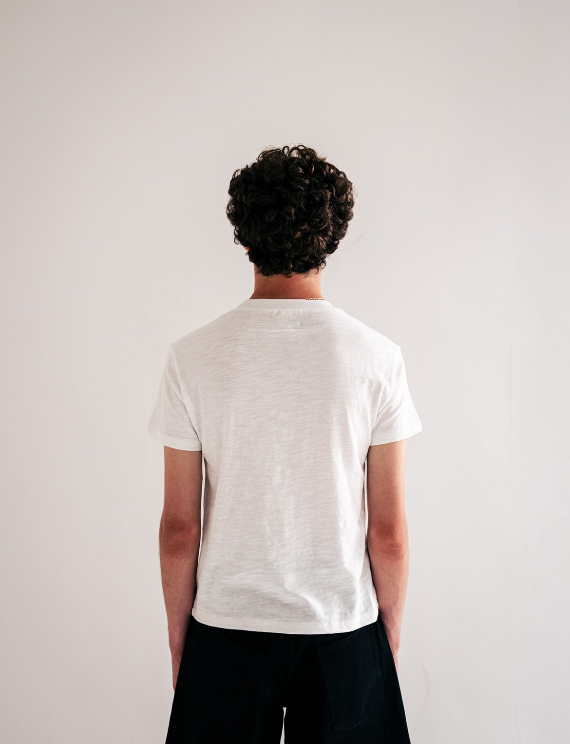White Slub Cotton Baby Tee