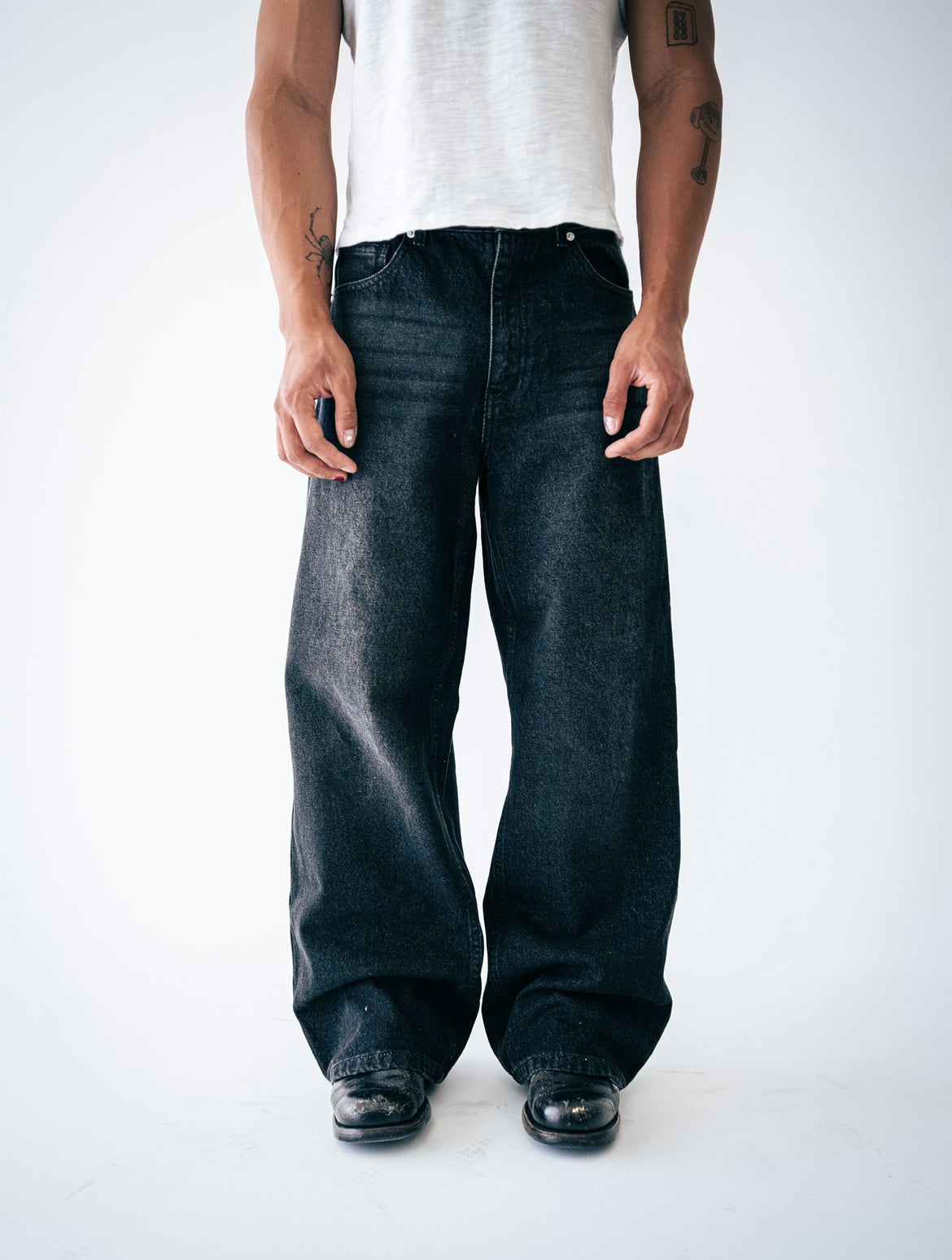 Dark Wash Wide Leg Denim (6-8 WEEK PREORDER)