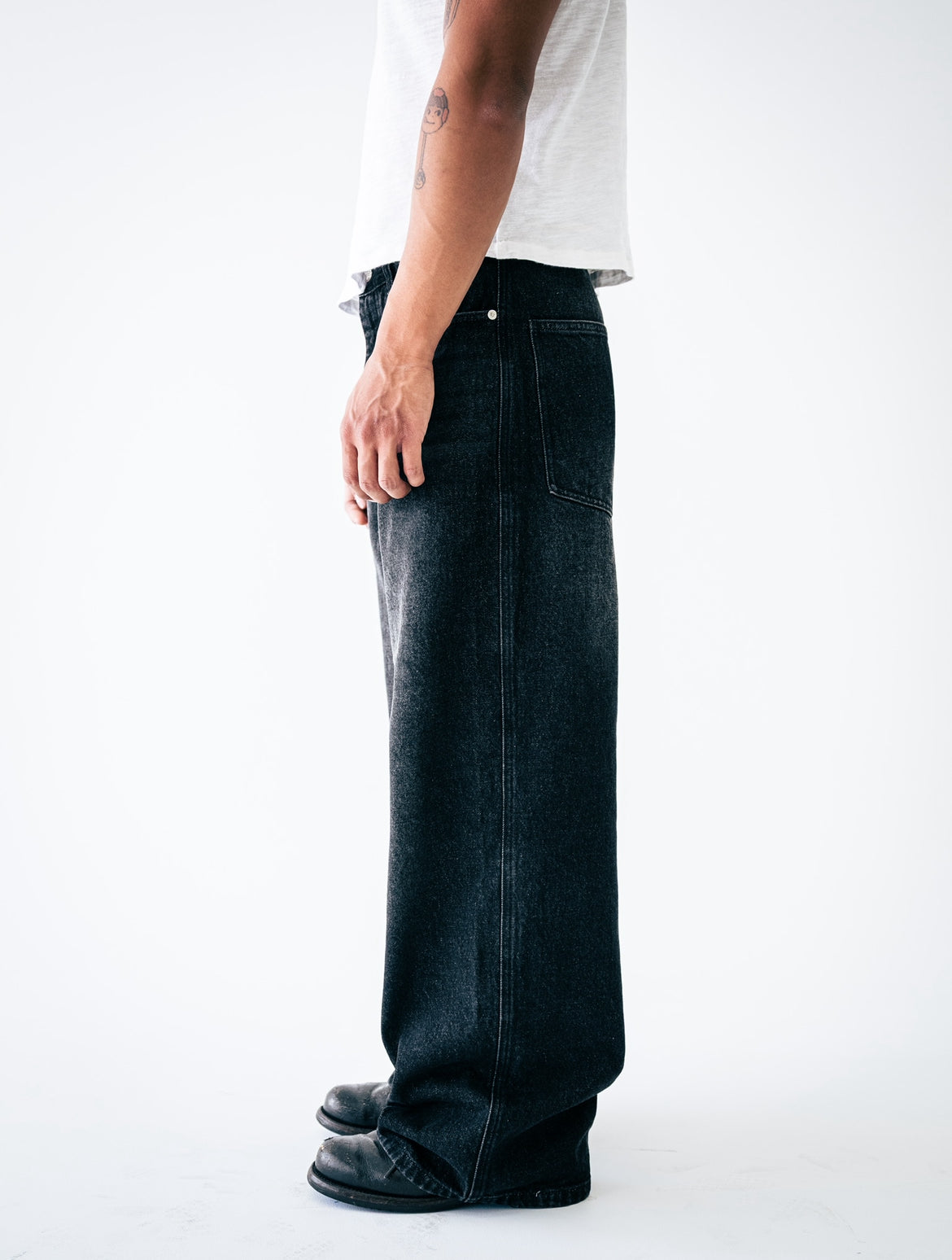 Dark Wash Wide Leg Denim