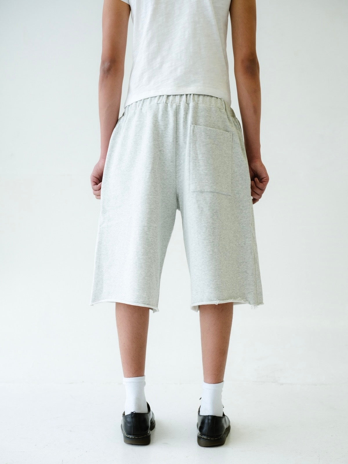 Heather Grey Baggy Sweat Shorts