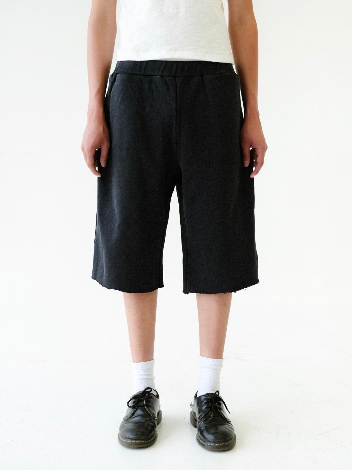 Black Baggy Sweat Shorts