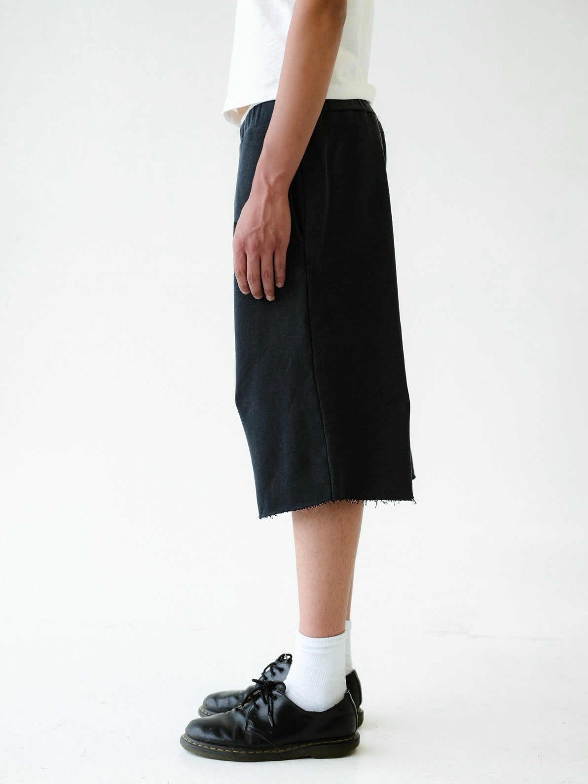 Black Baggy Sweat Shorts