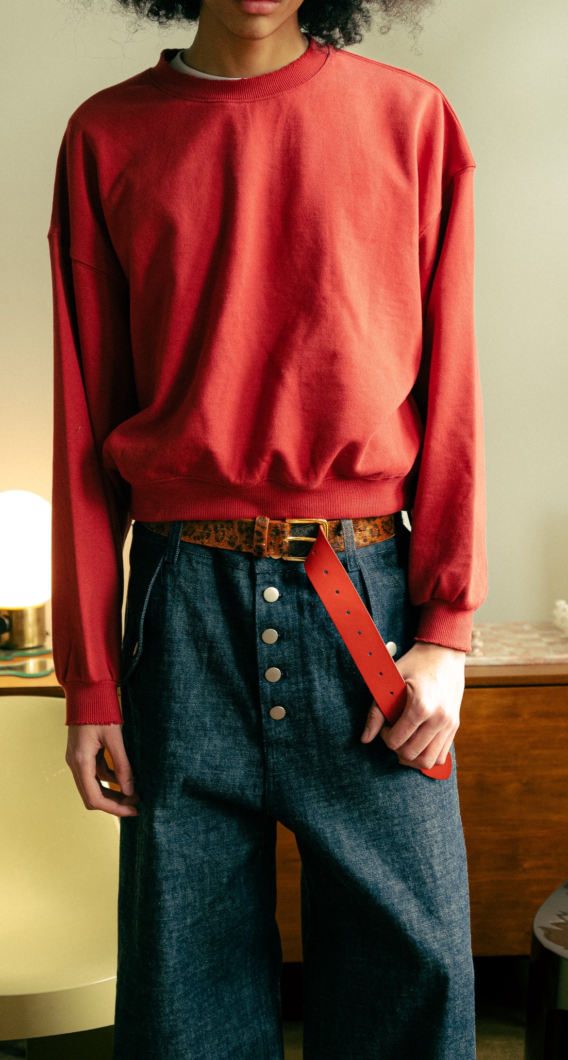 Leopard Fur Belt