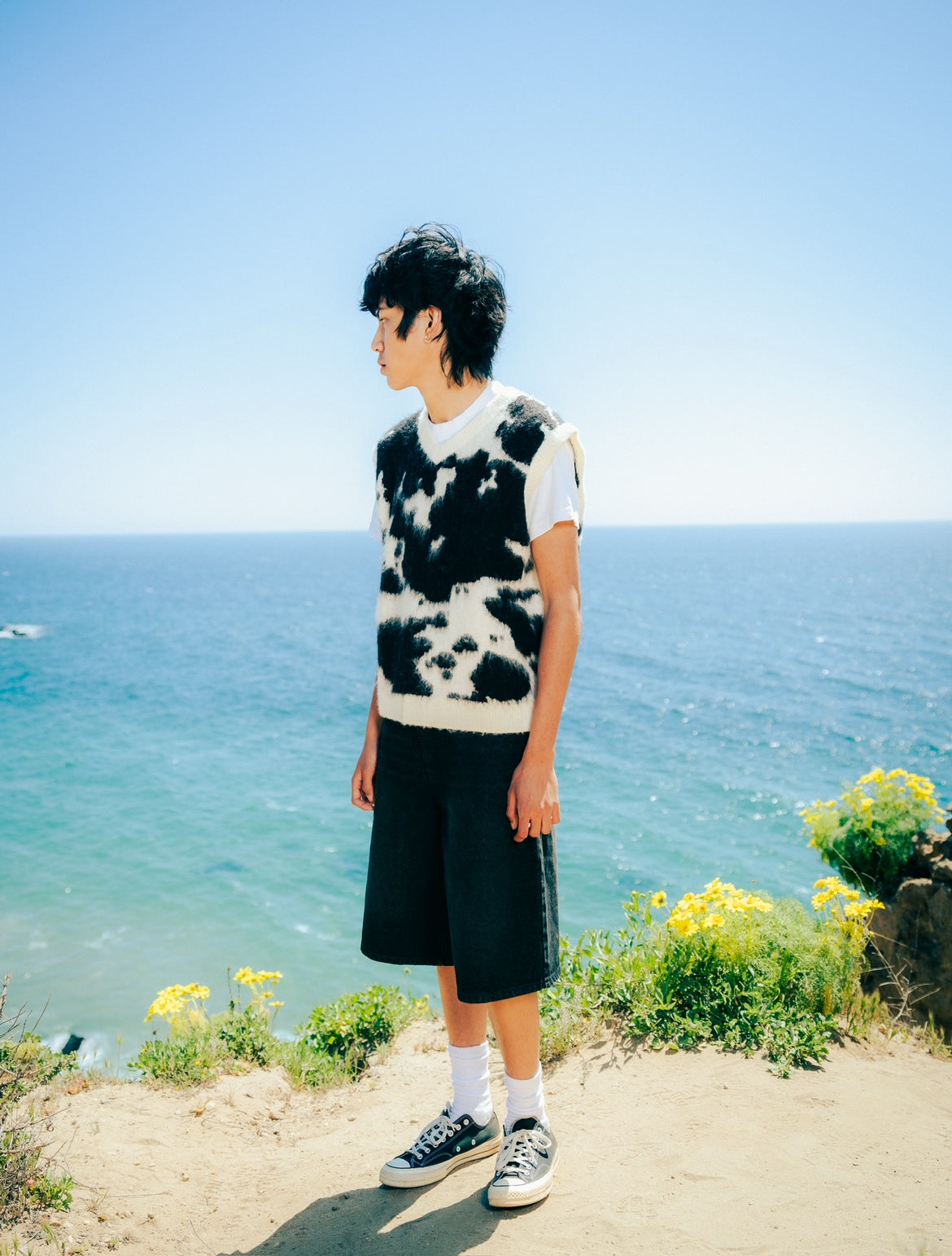 Cowhide Mohair Vest