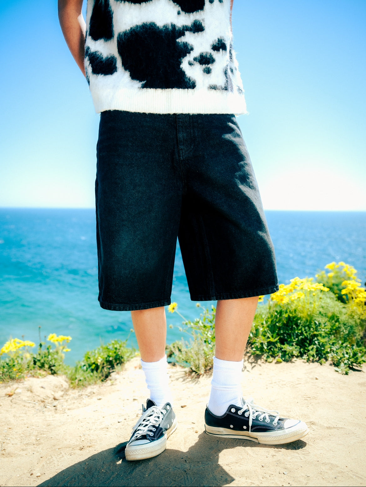 Dark Wash Baggy Jorts