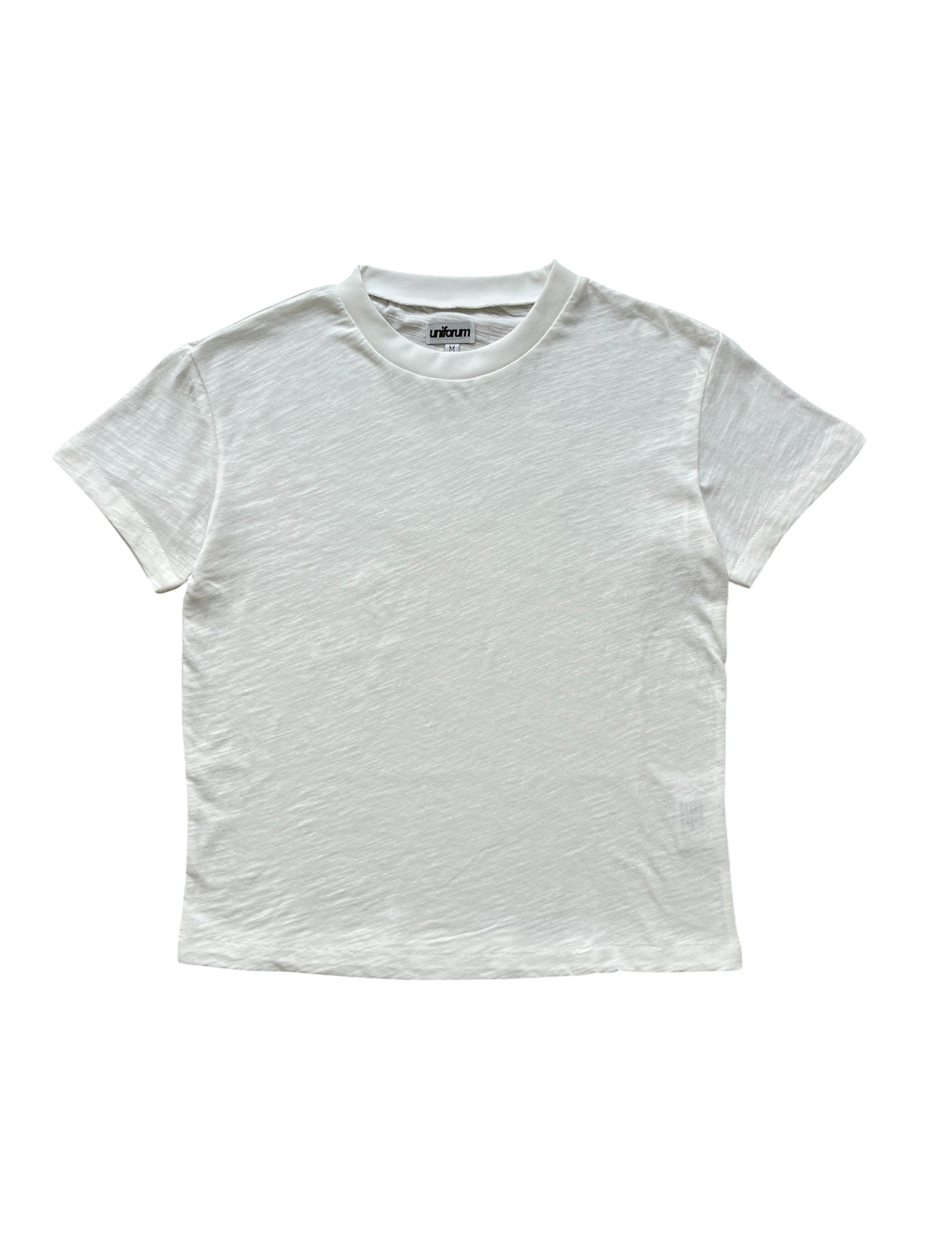 Slub Cotton Baby Tee - White