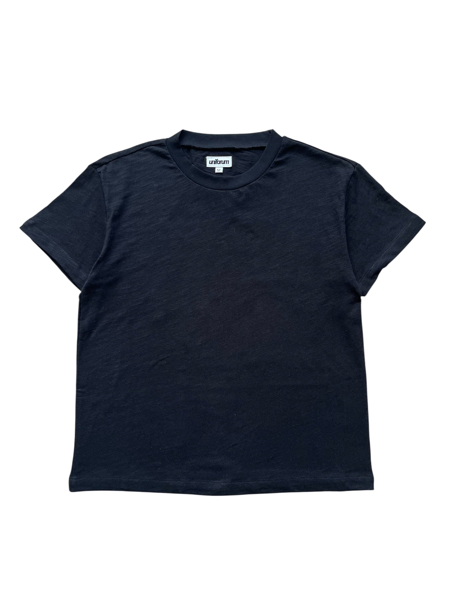 Slub Cotton Baby Tee - Black