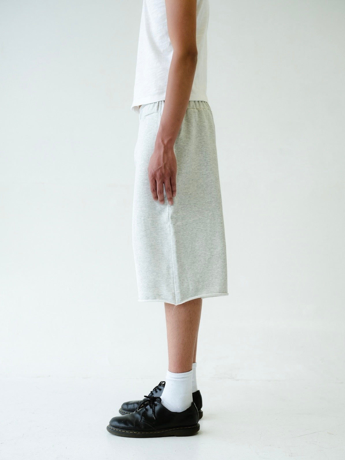 Heather Grey Baggy Sweat Shorts